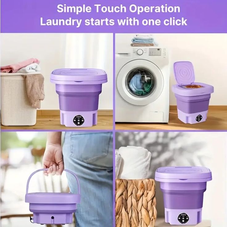 🧺 Envision Fast Portable All-in-One Mini Washing Machine – Smart Laundry, Simplified