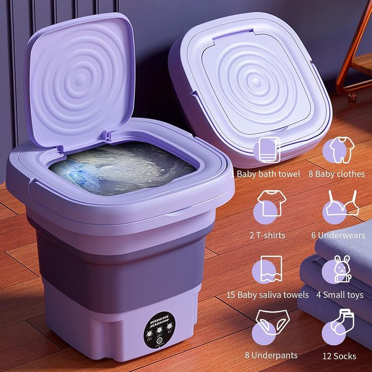 🧺 Envision Fast Portable All-in-One Mini Washing Machine – Smart Laundry, Simplified